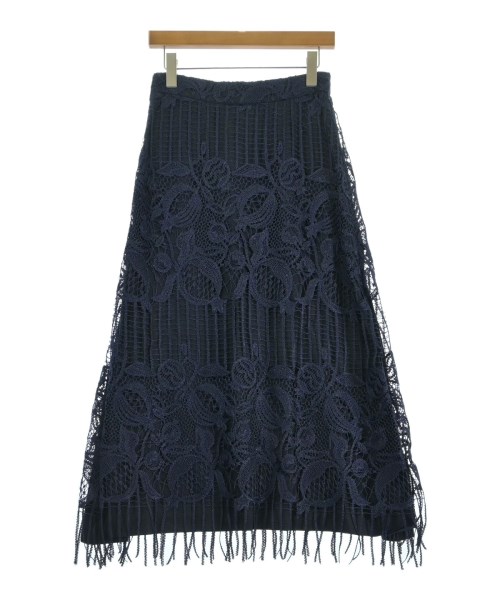 ebure（エブール）ロング・マキシ丈スカート 紺 サイズ:38(M位) レディース/2200631142263