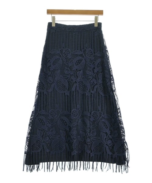 ebure（エブール）ロング・マキシ丈スカート 紺 サイズ:38(M位) レディース/2200631142270