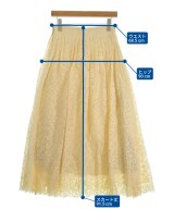 ebure（エブール）ロング・マキシ丈スカート 黄 サイズ:38(M位) レディース/2200631142331