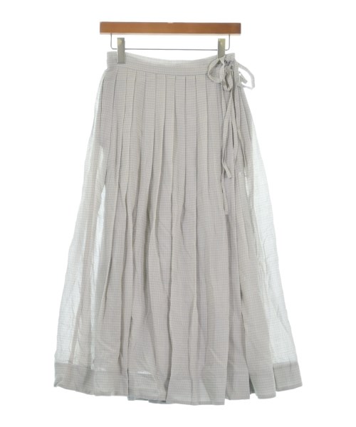 ebure(エブール)ロング・マキシ丈スカート グレー サイズ:36(S位)/2200631142362