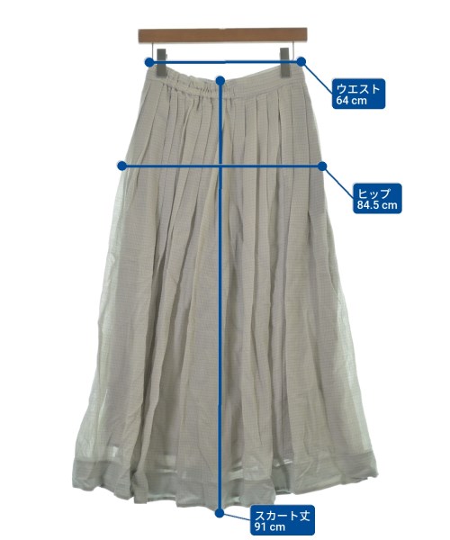 ebure（エブール）ロング・マキシ丈スカート グレー サイズ:38(M位) レディース/2200631142393
