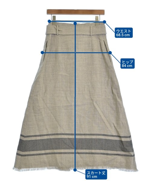 ebure（エブール）ロング・マキシ丈スカート グレー サイズ:38(M位) レディース/2200631143765