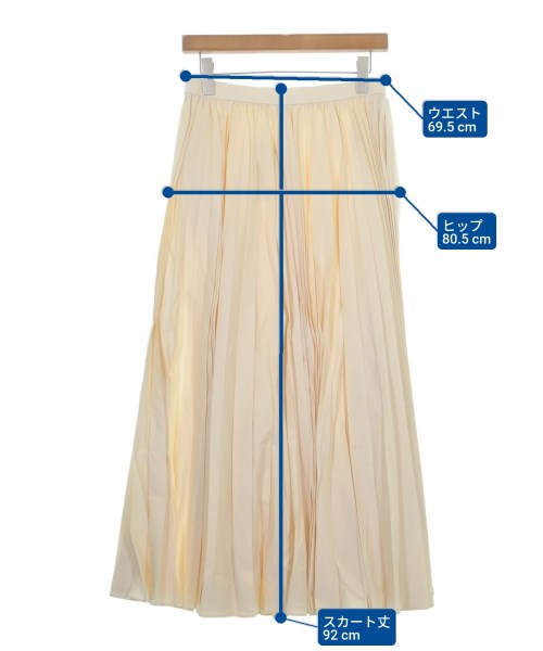 ebure（エブール）ロング・マキシ丈スカート 白 サイズ:38(M位) レディース/2200631143895