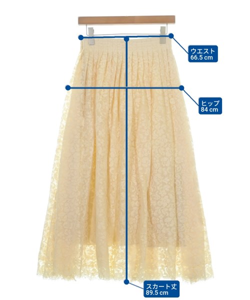 ebure（エブール）ロング・マキシ丈スカート 白 サイズ:36(S位) レディース/2200631143918