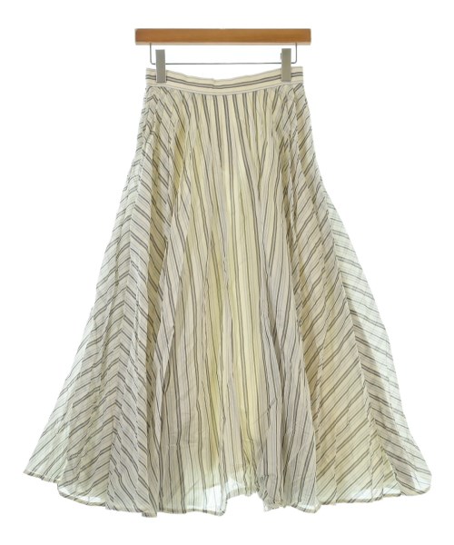 ebure(エブール)ロング・マキシ丈スカート 白 サイズ:36(S位)/2200631144502