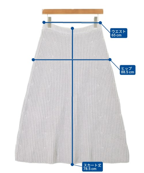 ebure（エブール）ロング・マキシ丈スカート グレー サイズ:38(M位) レディース/2200631144670