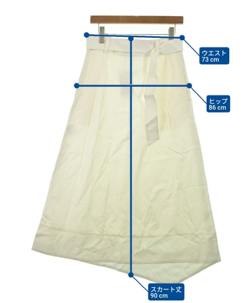 ebure（エブール）ロング・マキシ丈スカート 白 サイズ:40(M位) レディース/2200631144694