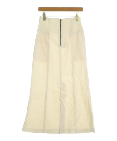 ebure(エブール)ロング・マキシ丈スカート 白 サイズ:38(M位)/2200631144731