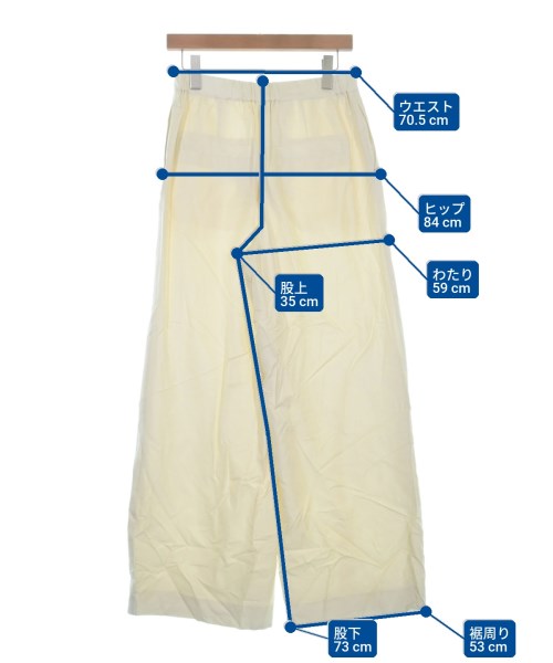 ebure（エブール）スラックス 白 サイズ:38(M位) レディース/2200631144793