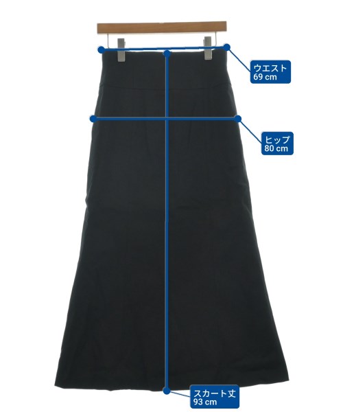 ebure（エブール）ロング・マキシ丈スカート 黒 サイズ:38(M位) レディース/2200631145455