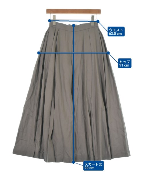 ebure（エブール）ロング・マキシ丈スカート グレー サイズ:36(S位) レディース/2200631145479