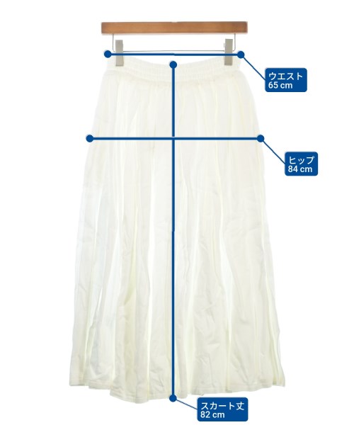 ebure（エブール）ロング・マキシ丈スカート 白 サイズ:38(M位) レディース/2200631145578
