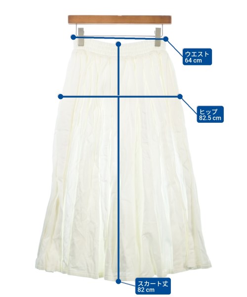 ebure（エブール）ロング・マキシ丈スカート 白 サイズ:36(S位) レディース/2200631145585