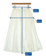 ebure（エブール）ロング・マキシ丈スカート 白 サイズ:38(M位) レディース/2200631145592