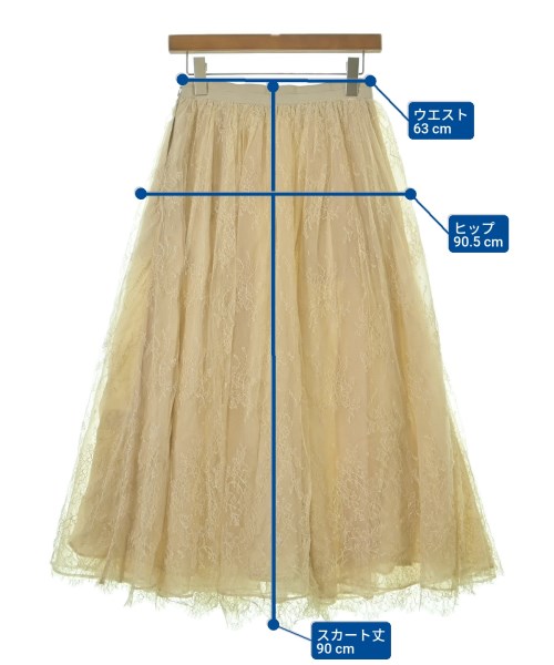 ebure（エブール）ロング・マキシ丈スカート ベージュ サイズ:36(S位) レディース/2200631145882