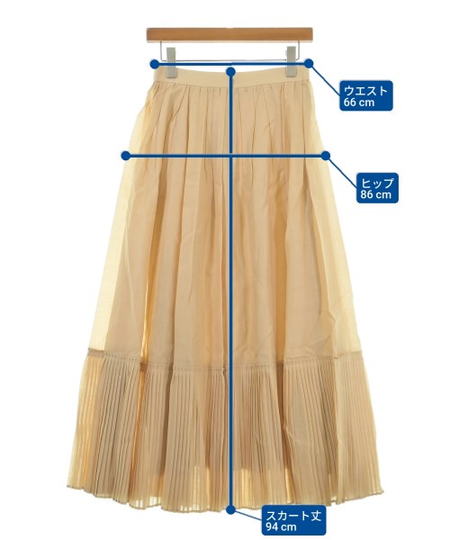 ebure（エブール）ロング・マキシ丈スカート ベージュ サイズ:38(M位) レディース/2200631146094