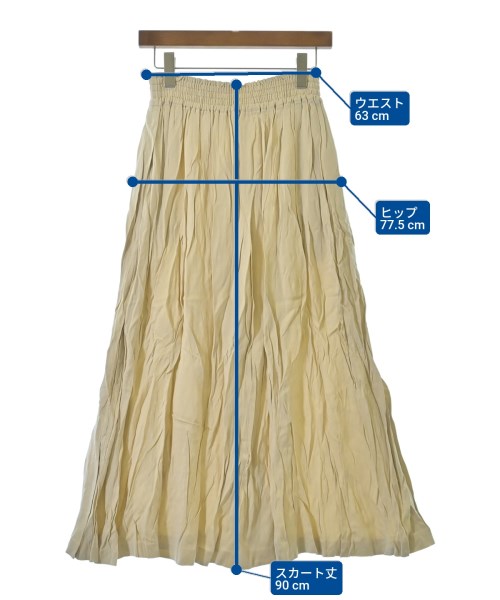 ebure（エブール）ロング・マキシ丈スカート 白 サイズ:36(S位) レディース/2200631146261