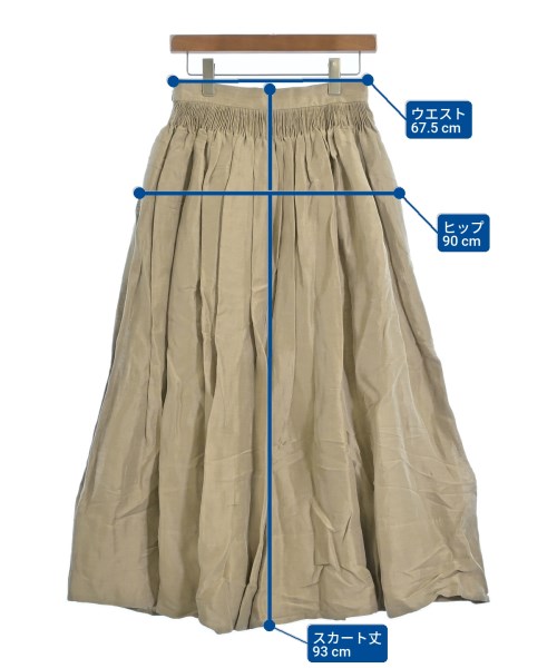 ebure（エブール）ロング・マキシ丈スカート ベージュ サイズ:36(S位) レディース/2200631146278