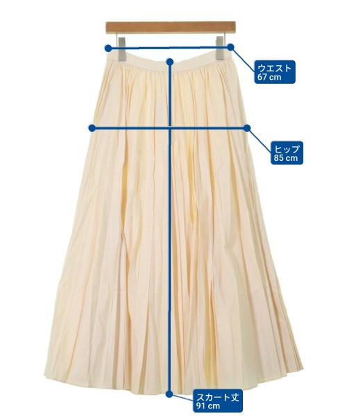 ebure（エブール）ロング・マキシ丈スカート 白 サイズ:38(M位) レディース/2200631146285