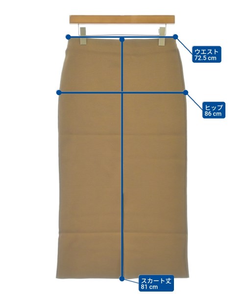ebure（エブール）ロング・マキシ丈スカート 茶 サイズ:38(M位) レディース/2200631146292