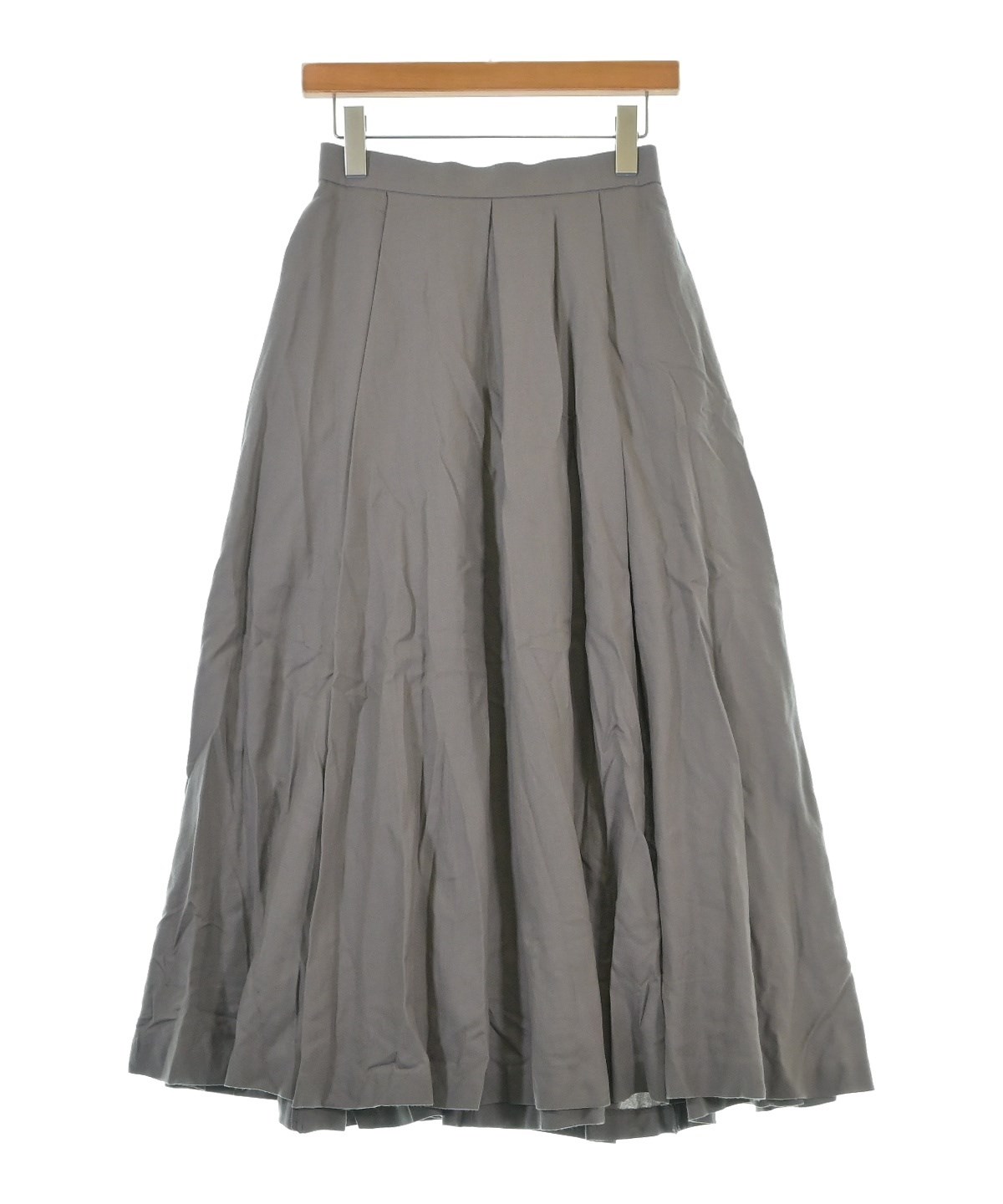 ebure エブール ロング・マキシ丈スカート レディース 【古着】【中古】 ebure（エブール）ロング・マキシ丈スカート グレー サイズ:36(S位