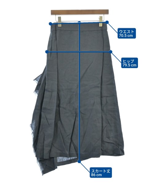 ebure（エブール）ロング・マキシ丈スカート 青 サイズ:38(M位) レディース/2200631146728