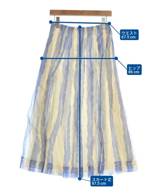 ebure（エブール）ロング・マキシ丈スカート 青 サイズ:36(S位) レディース/2200631147084