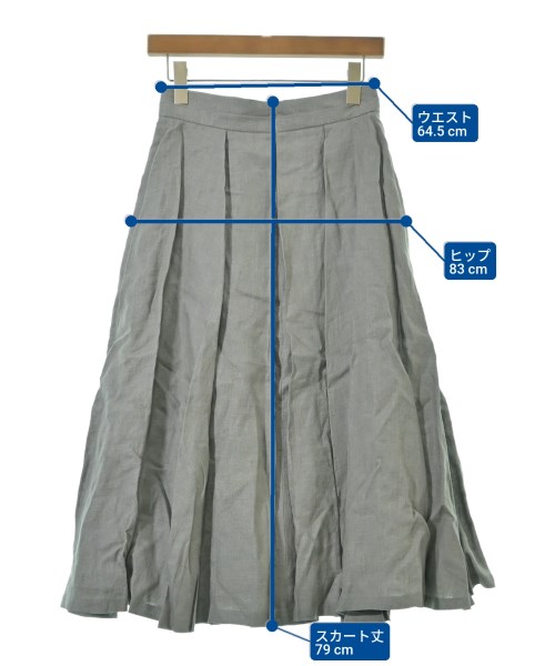 ebure（エブール）ロング・マキシ丈スカート グレー サイズ:36(S位) レディース/2200631147114