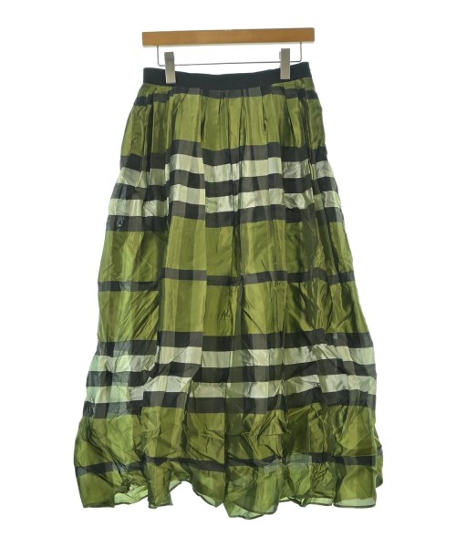 ebure(エブール)ロング・マキシ丈スカート 緑 サイズ:38(M位)/2200631147275