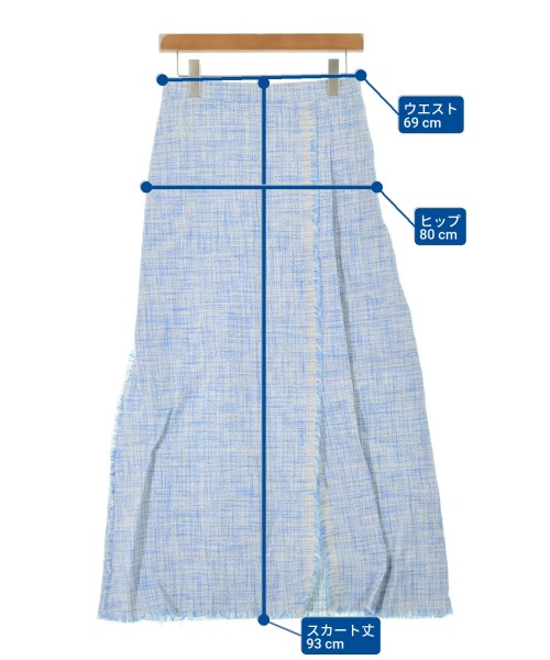 ebure（エブール）ロング・マキシ丈スカート 青 サイズ:38(M位) レディース/2200631147756