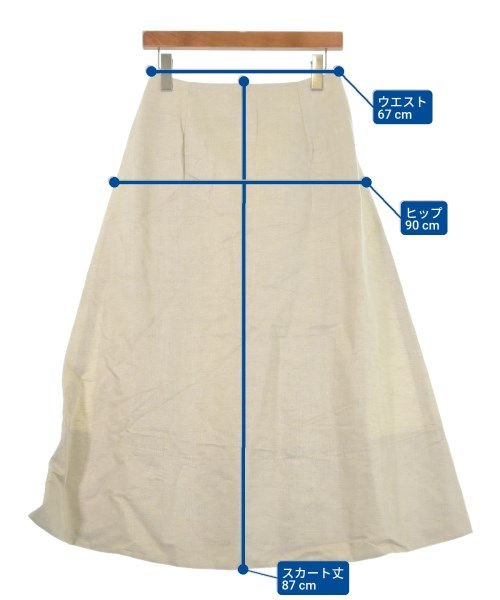 ebure（エブール）ロング・マキシ丈スカート ベージュ サイズ:38(M位) レディース/2200631147800