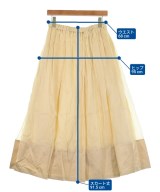 ebure（エブール）ロング・マキシ丈スカート 黄 サイズ:40(M位) レディース/2200631147817