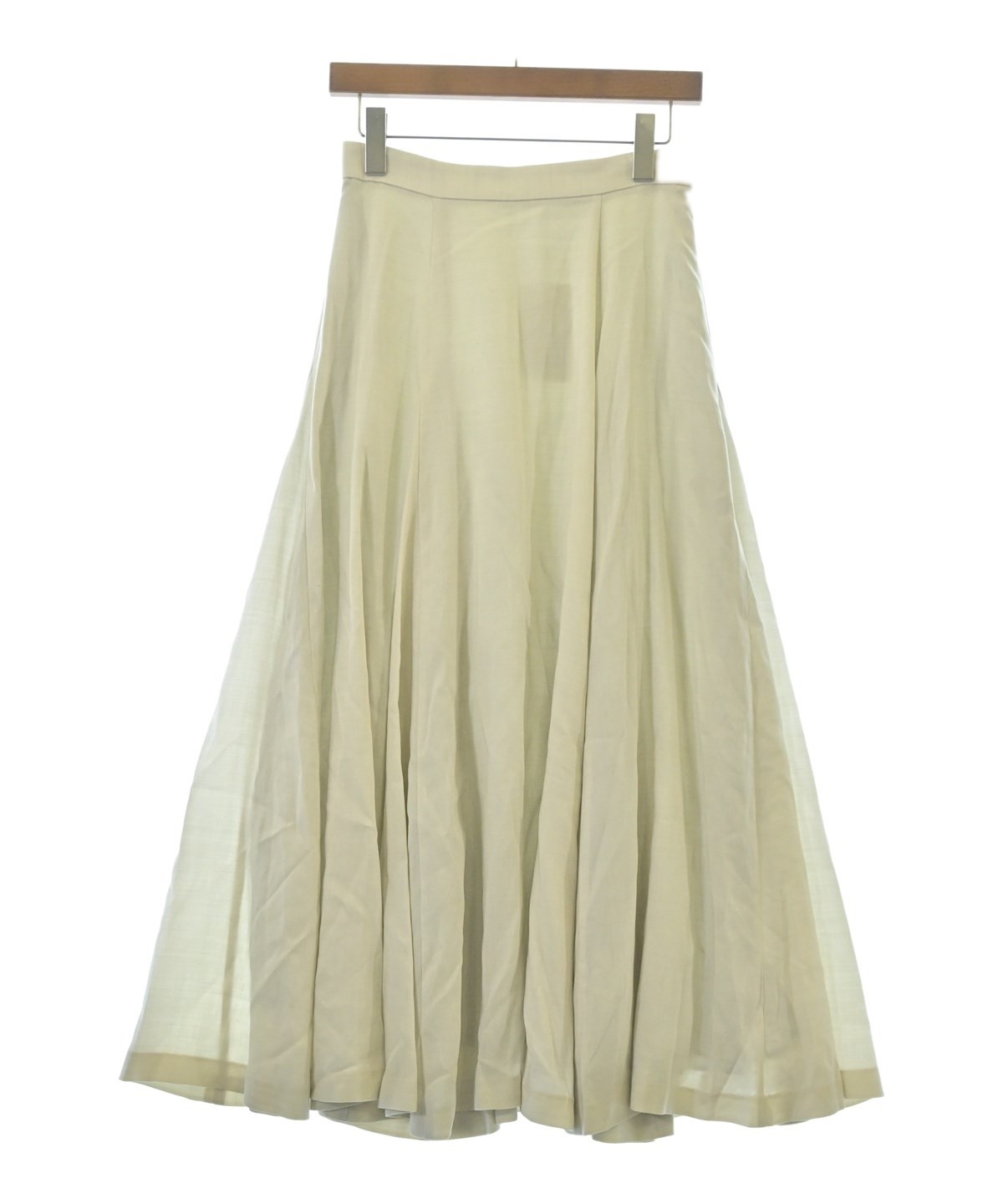 ebure（エブール）ロング・マキシ丈スカート 白 サイズ:38(M位