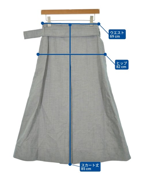 ebure（エブール）ロング・マキシ丈スカート グレー サイズ:38(M位) レディース/2200631147947