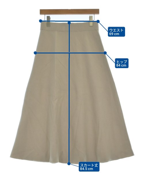 ebure（エブール）ロング・マキシ丈スカート ベージュ サイズ:38(M位) レディース/2200631148036