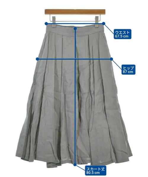 ebure（エブール）ロング・マキシ丈スカート グレー サイズ:38(M位) レディース/2200631148135