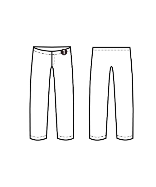 ebure（エブール）スラックス 白 サイズ:38(M位) レディース/2200631148234