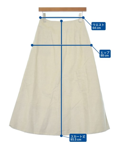 ebure（エブール）ロング・マキシ丈スカート ベージュ サイズ:36(S位) レディース/2200631148593