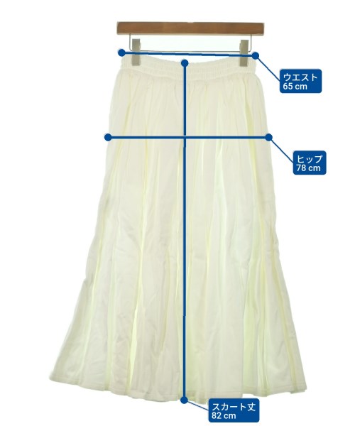 ebure（エブール）ロング・マキシ丈スカート 白 サイズ:38(M位) レディース/2200631148685
