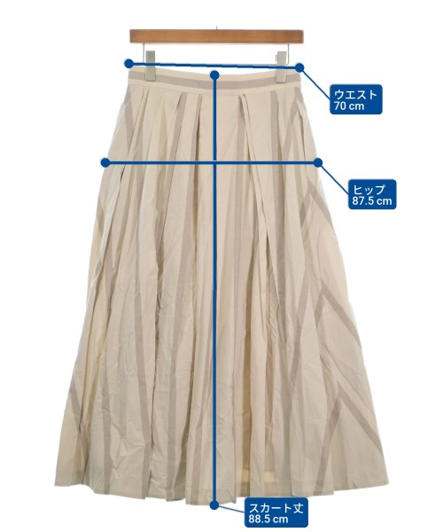 ebure（エブール）ロング・マキシ丈スカート ベージュ サイズ:38(M位) レディース/2200631148692