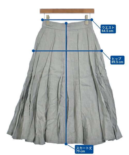 ebure（エブール）ロング・マキシ丈スカート グレー サイズ:36(S位) レディース/2200631148838