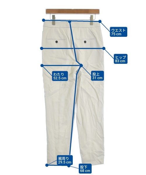 ebure（エブール）スラックス 白 サイズ:38(M位) レディース/2200631148845