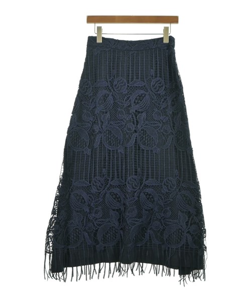 ebure（エブール）ロング・マキシ丈スカート 紺 サイズ:38(M位) レディース/2200631148883