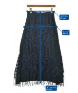 ebure（エブール）ロング・マキシ丈スカート 紺 サイズ:38(M位) レディース/2200631148890