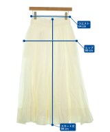 ebure（エブール）ロング・マキシ丈スカート 白 サイズ:36(S位) レディース/2200631149019