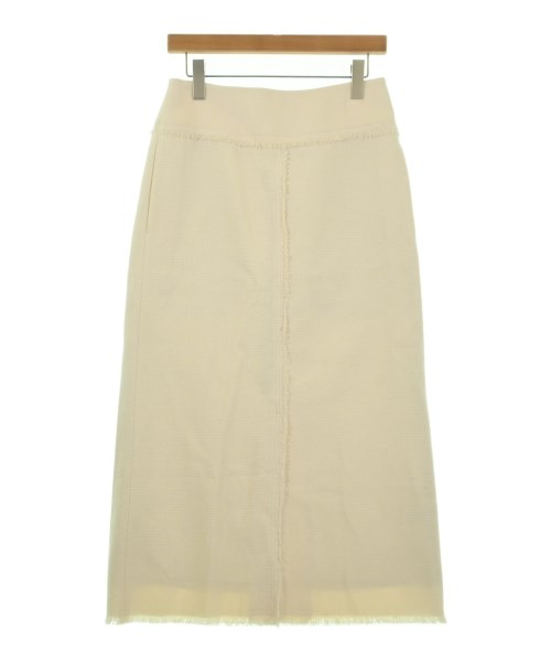 ebure(エブール)ロング・マキシ丈スカート 白 サイズ:40(M位)/2200631149040