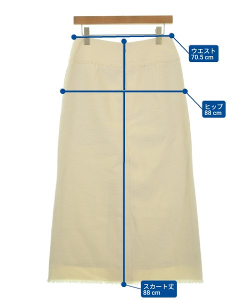 ebure（エブール）ロング・マキシ丈スカート 白 サイズ:40(M位) レディース/2200631149040