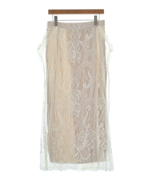 ebure(エブール)ロング・マキシ丈スカート 白 サイズ:38(M位)/2200631149071