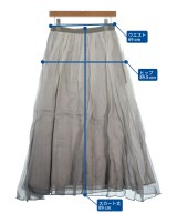 ebure（エブール）ロング・マキシ丈スカート グレー サイズ:38(M位) レディース/2200631149088