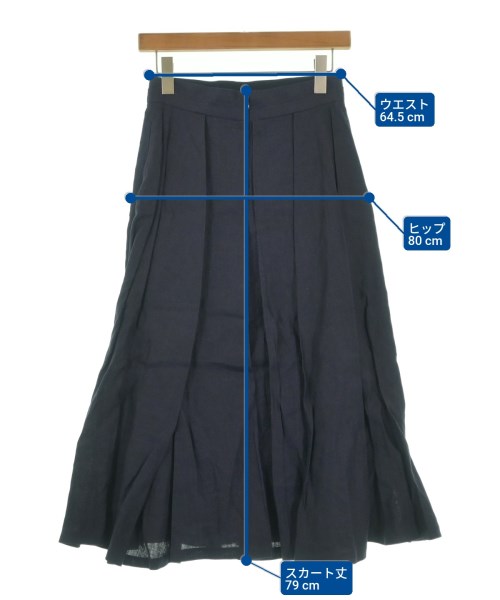 ebure（エブール）ロング・マキシ丈スカート 紺 サイズ:36(S位) レディース/2200631149095